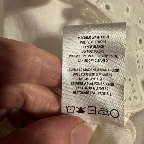 DRIFTWOOD White Ruffle Eyelet Top, Size XL (v) - Picture 7 of 8